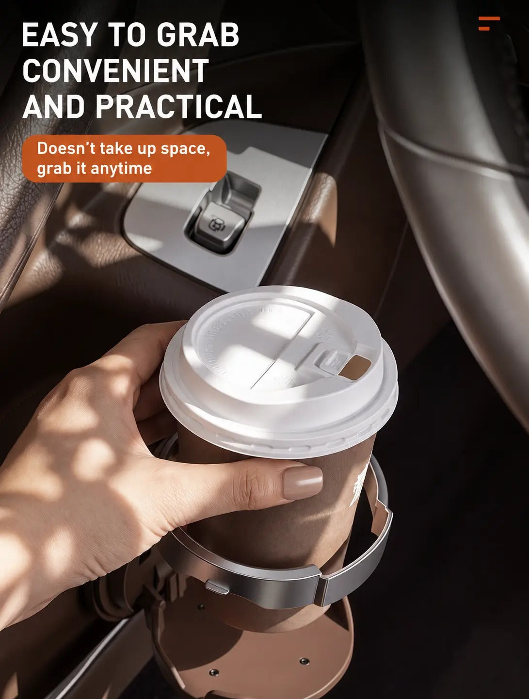 Car Seat Headrest Cup Holder with Hooks