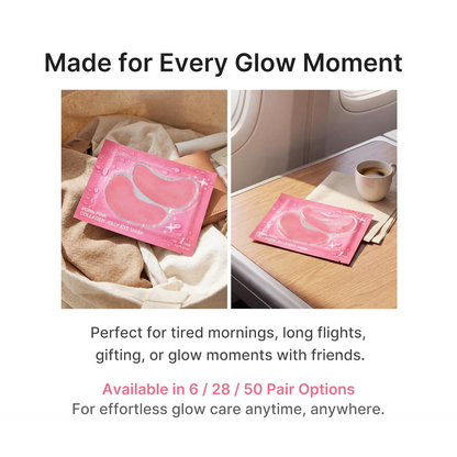 [NEW]  ✨PDRN Pink Collagen Jelly Eye Mask｜Korean Hydrogel Eye Patches Depuff Tired Eyes & Smooth Fine Lines With PDRN+Collagen+NAD
