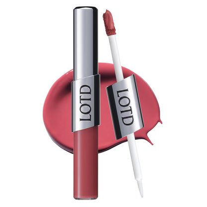2-in-1 Dual Finish Lip Tint — Matte Velvet & Glass Gloss In One