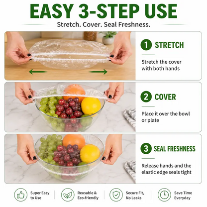 🔥🔥2026 SALE - Disposable Stretch Food Covers Keep Your Food Fresh, Clean & Protected Every Day