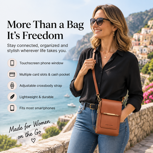 👜Elegant Touchscreen Crossbody Phone Wallet📱