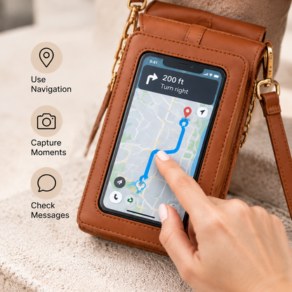 👜Elegant Touchscreen Crossbody Phone Wallet📱