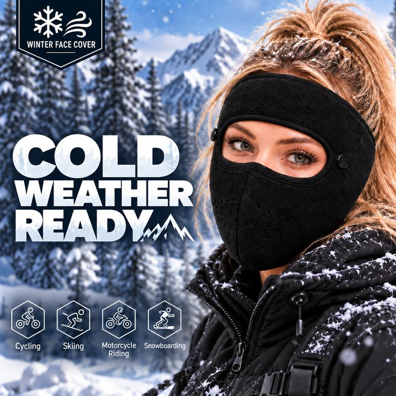 ❄️Winter Thermal Face Mask with Detachable Goggles – Windproof Fleece Balaclava for Skiing, Cycling & Outdoor Activities🥽