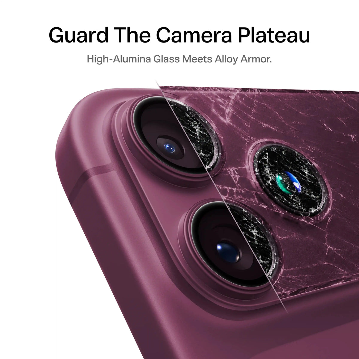 9H+ Tempered Glass Camera Lens & Module Protector for iPhone 17-18 Series – Shatterproof Cosmic Orange