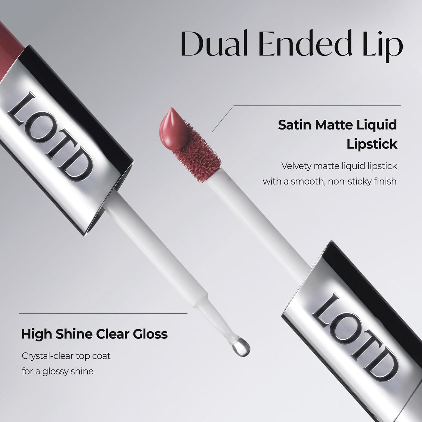 2-in-1 Dual Finish Lip Tint — Matte Velvet & Glass Gloss In One