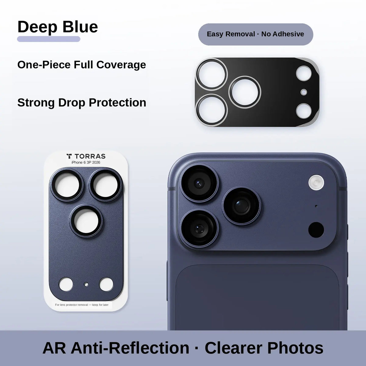 9H+ Tempered Glass Camera Lens & Module Protector for iPhone 17-18 Series – Shatterproof Cosmic Orange