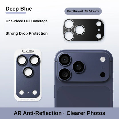 9H+ Tempered Glass Camera Lens & Module Protector for iPhone 17-18 Series – Shatterproof Cosmic Orange