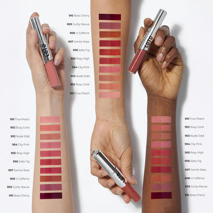 2-in-1 Dual Finish Lip Tint — Matte Velvet & Glass Gloss In One