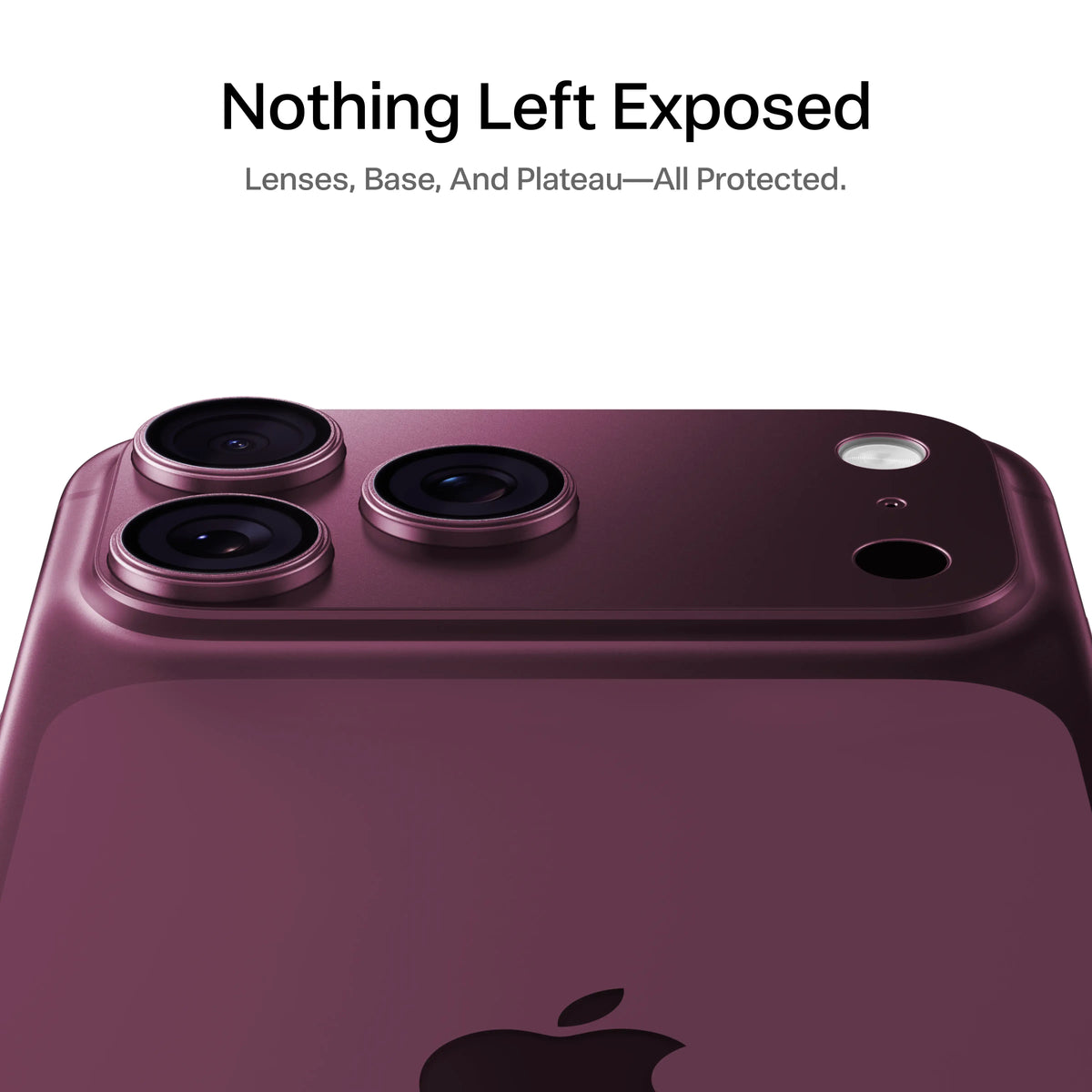 9H+ Tempered Glass Camera Lens & Module Protector for iPhone 17-18 Series – Shatterproof Cosmic Orange