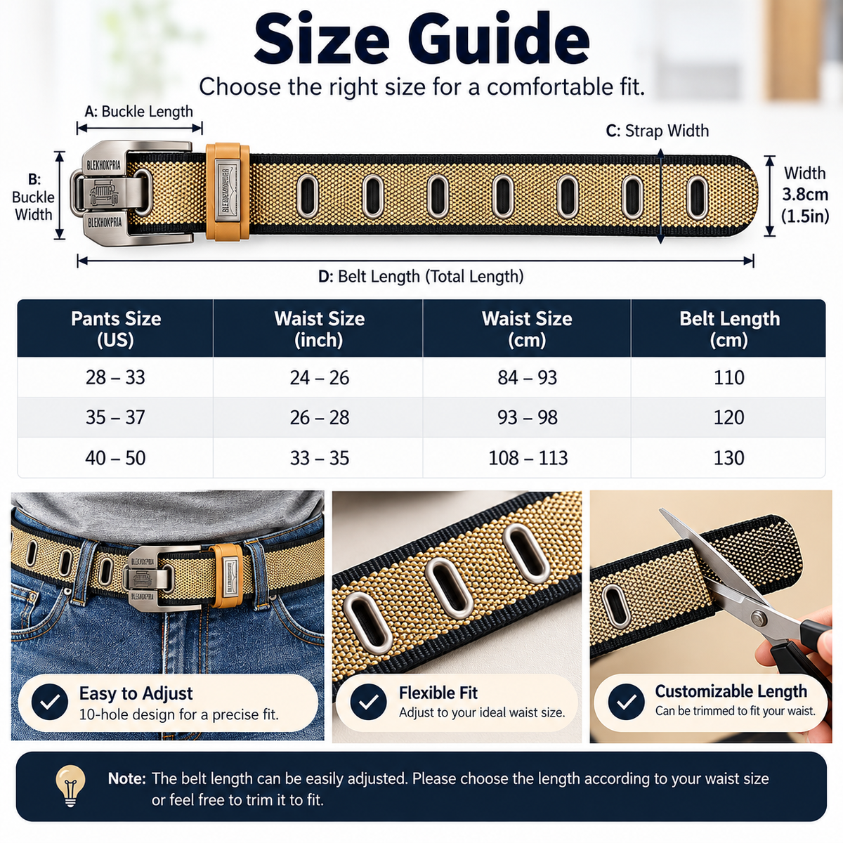 The Perfect Everyday Belt for Men & Women — Simple, Strong & Stylish.