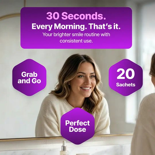 Purple Mouthwash Purple colour correction that neutralises yellow tones in 30 seconds. 20 single-use sachets.