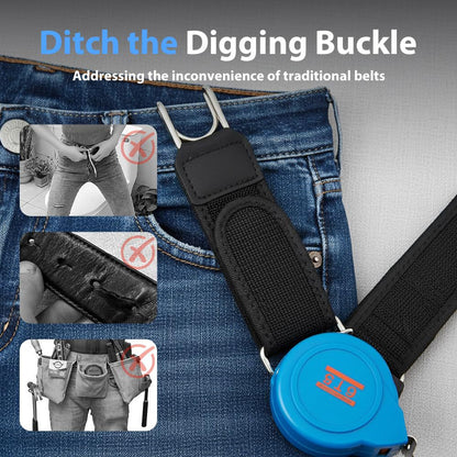 Invisible No-Buckle Elastic Belt - Adjustable Tactical Hook( 2-Pack )