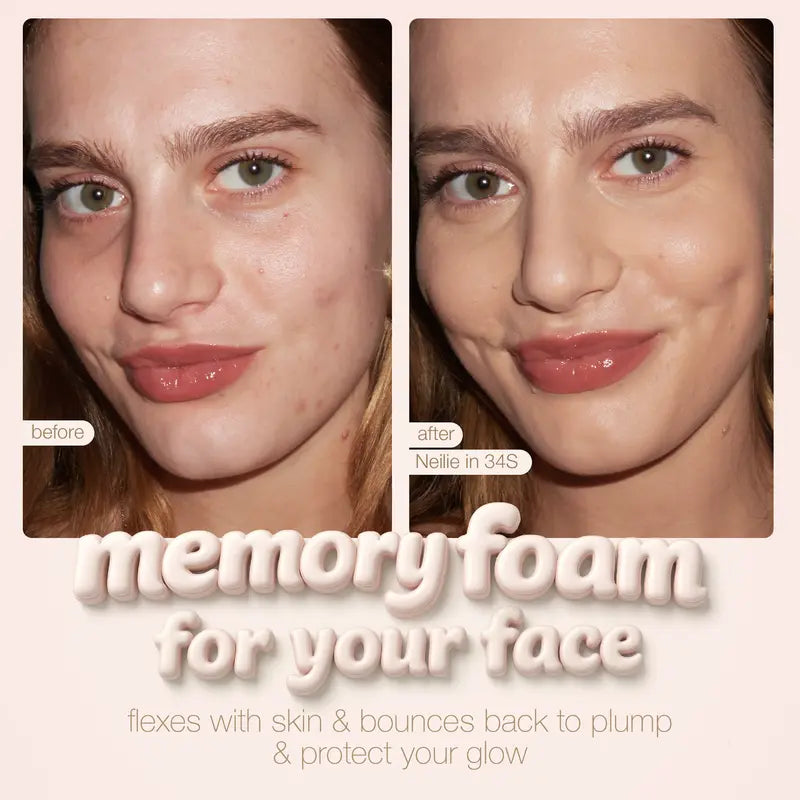 Limited Time BOGO Free🔥 Hydrating Foundation & Brush - Full Coverage Base + Free Buffing Brush