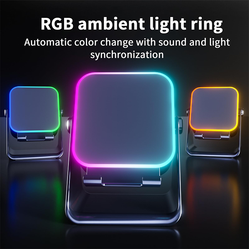 💎 5-IN-1 WIRELESS SPEAKER STAND! 💎 Induction Audio, Phone Holder & Ambient Light
