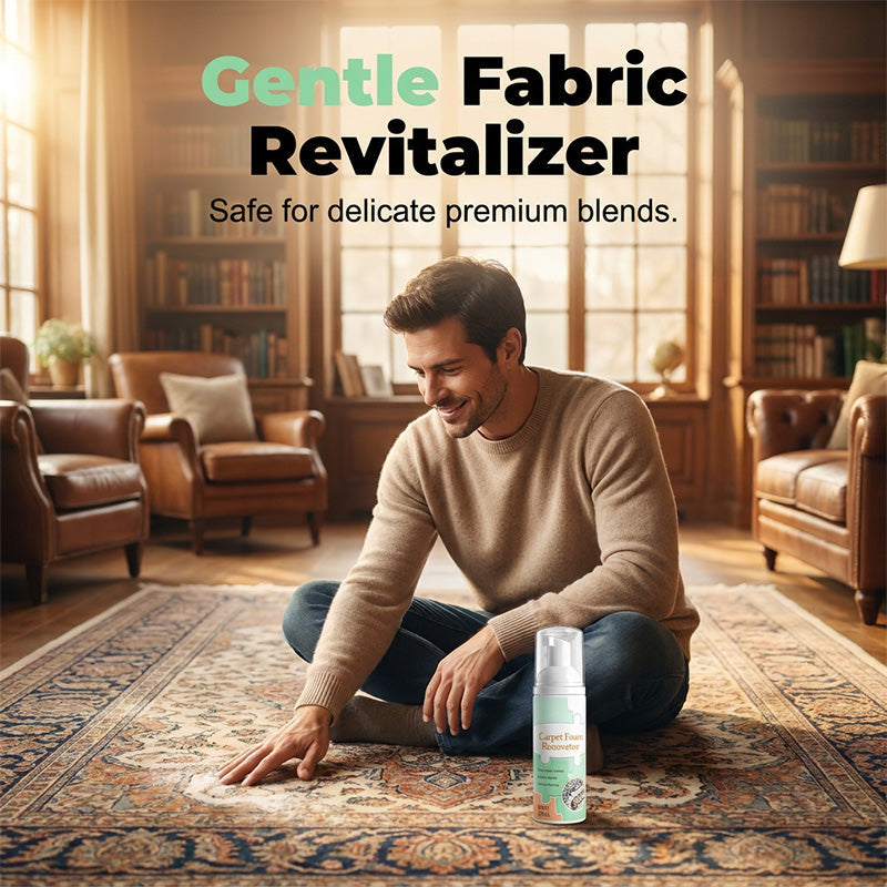 Waterless Carpet Foam Cleaner with Towel – Clean Anywhere Easily