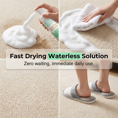 Waterless Carpet Foam Cleaner with Towel – Clean Anywhere Easily