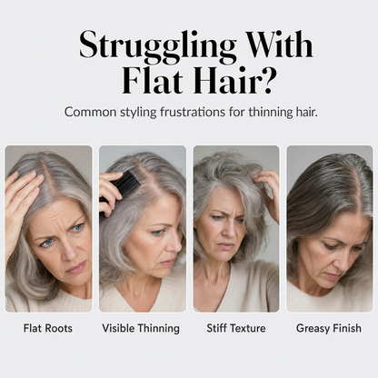 ⏰Flat Roots? Get Soft, Airy Volume in Seconds💯